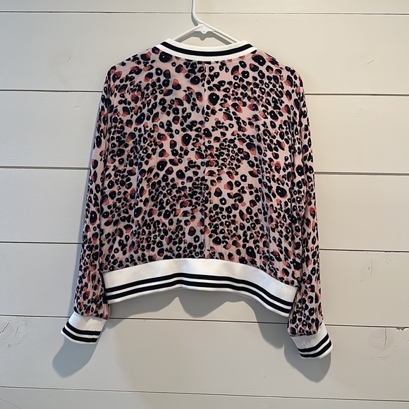 Cupcakes and Cashmere Animal Print Bomber Jacket - Picture 2 of 4